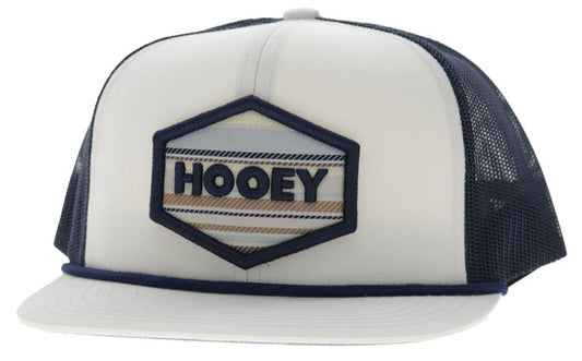 Hooey Mesa Cream & Navy Snap Back Trucker Ball Cap 2687T-CRNV
