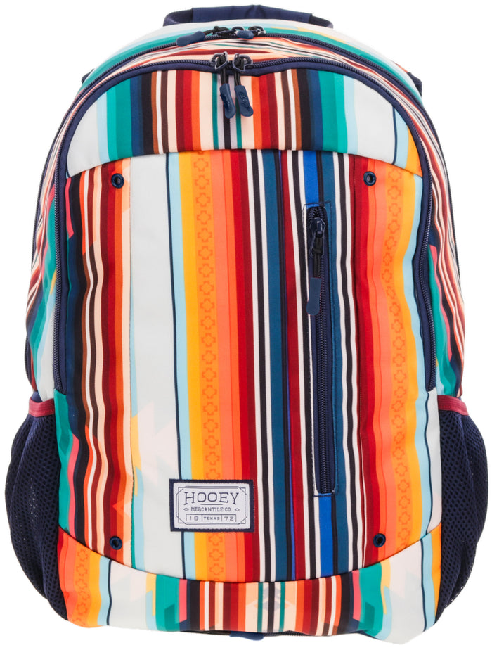 Hooey Rockstar Blue Multi Color Serape Print Backpack BP2602SPNV