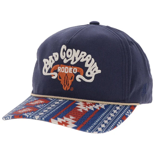 Hooey x 'Bad Company Rodeo' Navy with Aztec Trucker Snapback Hat BC003T-NVAZ