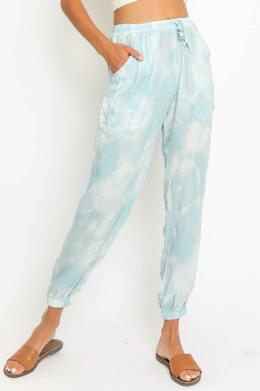 Alice Light Blue Tie-Dye Jogger Pants