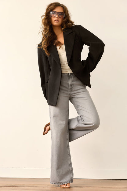 Investment Piece Coat Blazer - Black