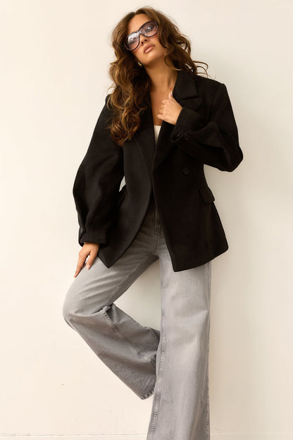Investment Piece Coat Blazer - Black