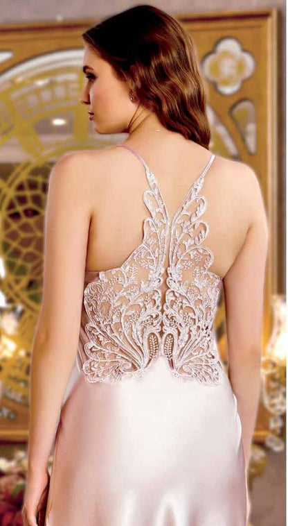 JEREMI Jeremi Satijn Lingerieset 6 Delig Cream