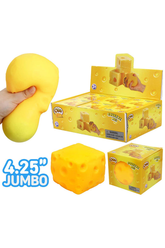 JUMBO Cheese Cube Squishy Toy