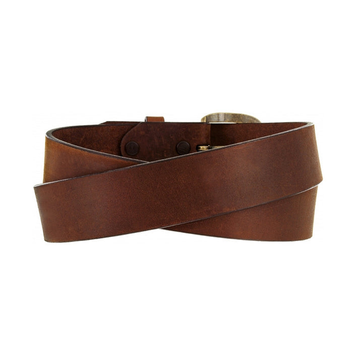 Justin Men's Bark Brown Leather Basic Work Belt 232BD-Painted Cowgirl Western Store
