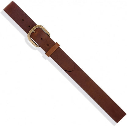 Justin Men's Bark Brown Leather Basic Work Belt 232BD-Painted Cowgirl Western Store