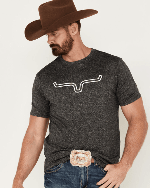 Kimes Ranch Men's Charcoal Heather Outlier Tech Short Sleeve Tee
