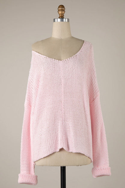 Bradford Baby Pink Oversized Sweater