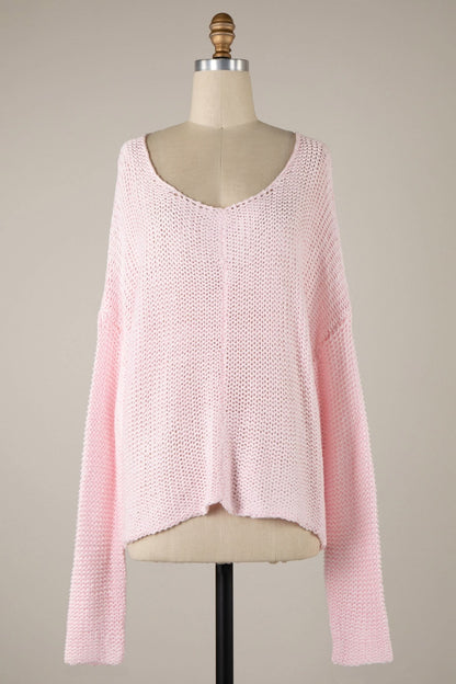Bradford Baby Pink Oversized Sweater