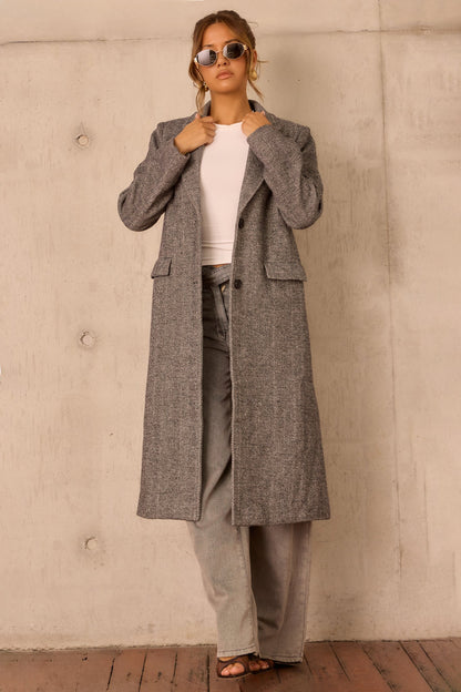 Lizzie Coat - Charcoal