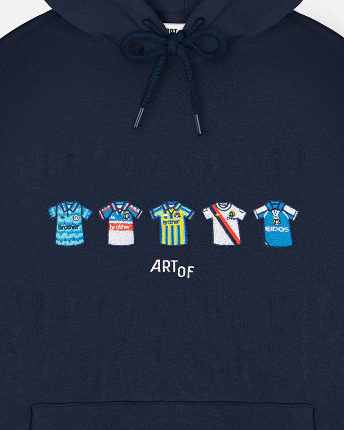 ART OF x MCFC Embroidered Classics Navy Hoodie | City Football Sweat