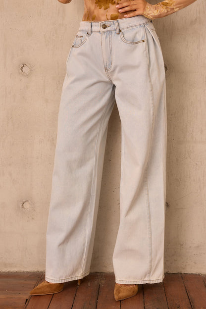 Monroe Vintage Denim Jeans - Light Blue