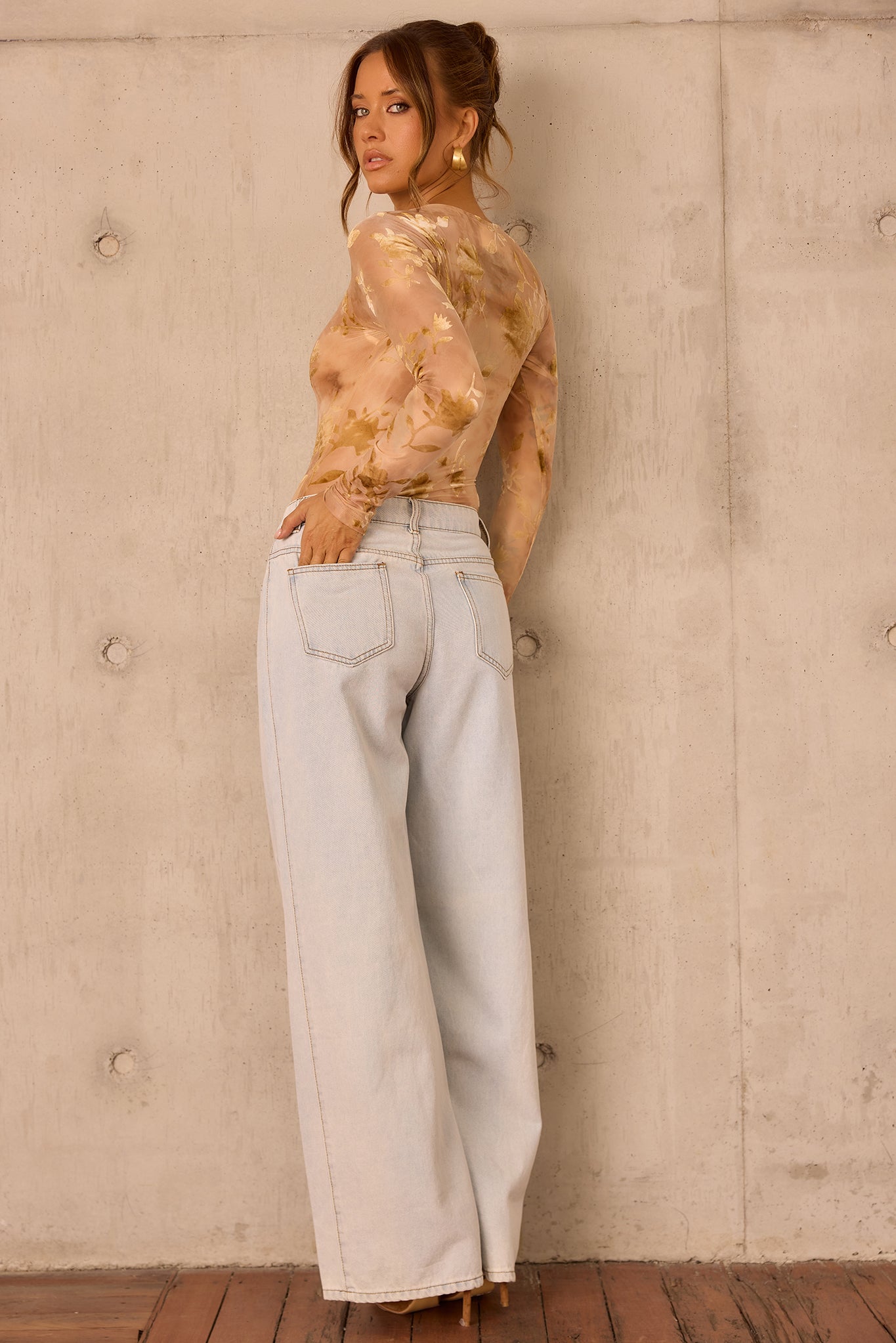 Monroe Vintage Denim Jeans - Light Blue