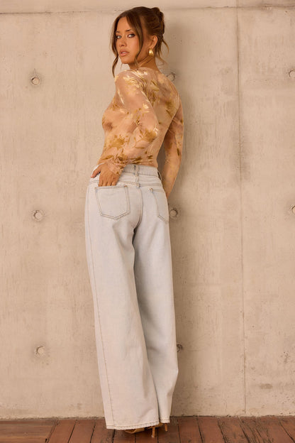 Monroe Vintage Denim Jeans - Light Blue