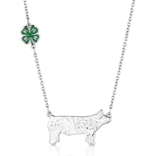 Montana Silversmiths 4-H Pig Showman Necklace NC6234