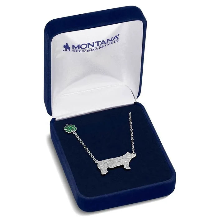 Montana Silversmiths 4-H Pig Showman Necklace NC6234