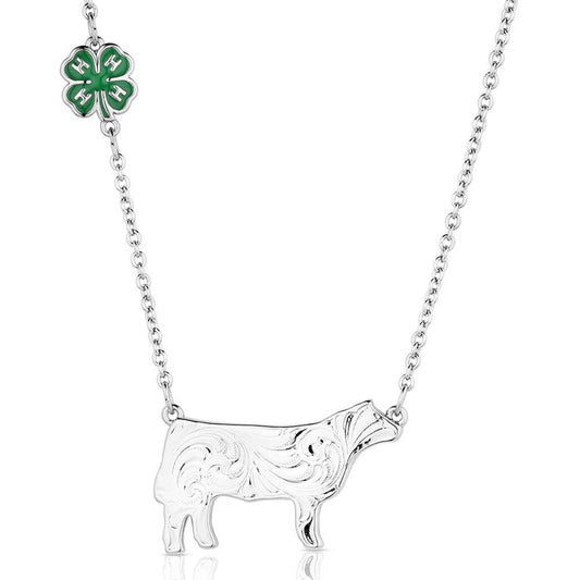 Montana Silversmiths 4-H Steer Showman Necklace NC6235