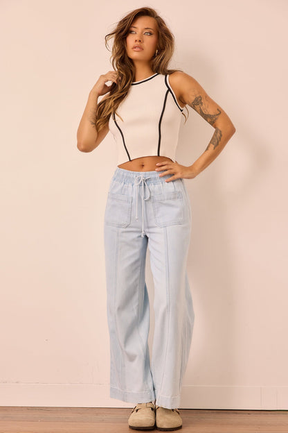 My Little Micro Knit Top - White