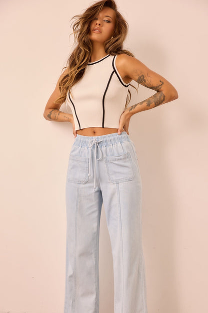 My Little Micro Knit Top - White