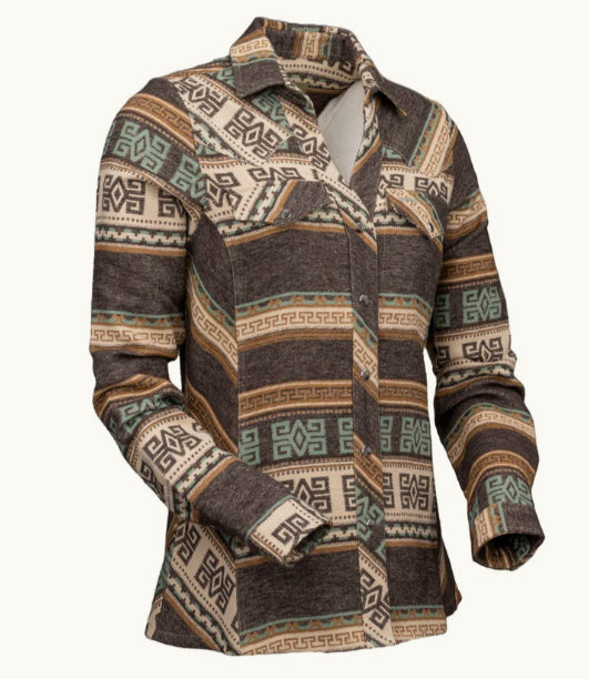 Outback Trading Company Women's Chocolate Lorelei Performance Shirt 42239-CHO