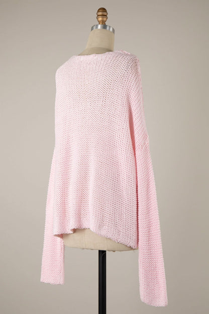Bradford Baby Pink Oversized Sweater