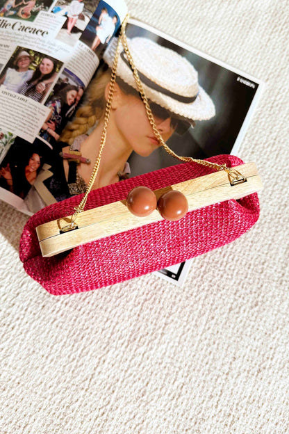 Quentin Clutch Bag - Hot Pink