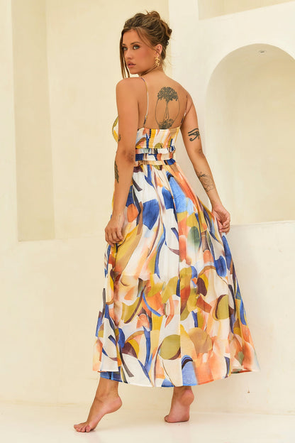 Radiance Maxi Dress - Blue Multi