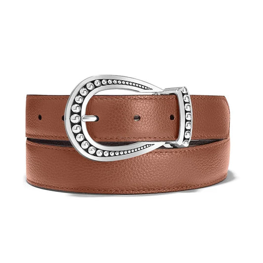 Really Tough Ladies Brown & Black Reversible Leather Belt B4059U