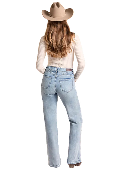 Rock & Roll Cowgirl Women's Flawless Fit High-Rise Wide Leg Jeans BW6HD09777
