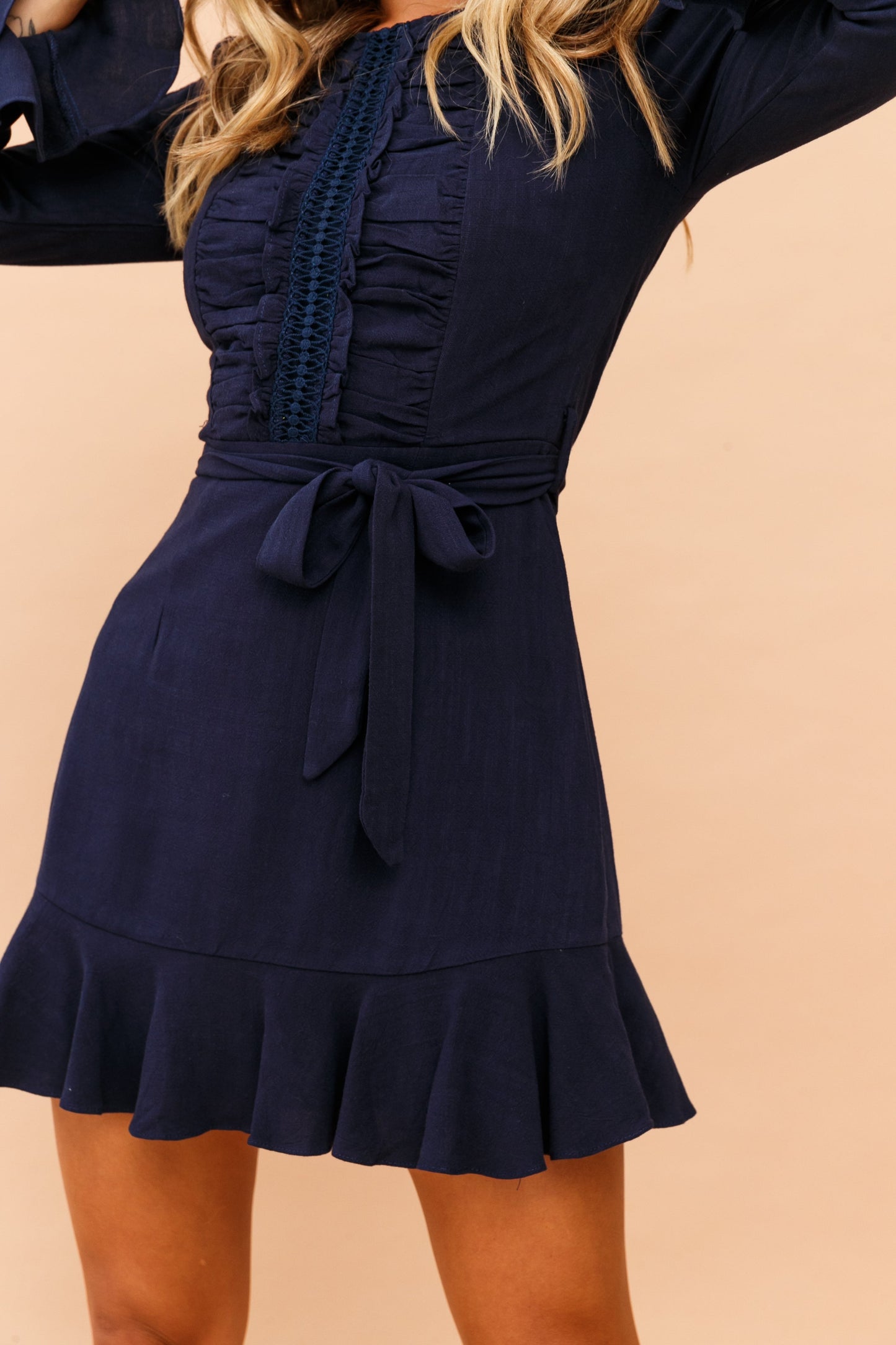 Saddle Up Dress - Navy