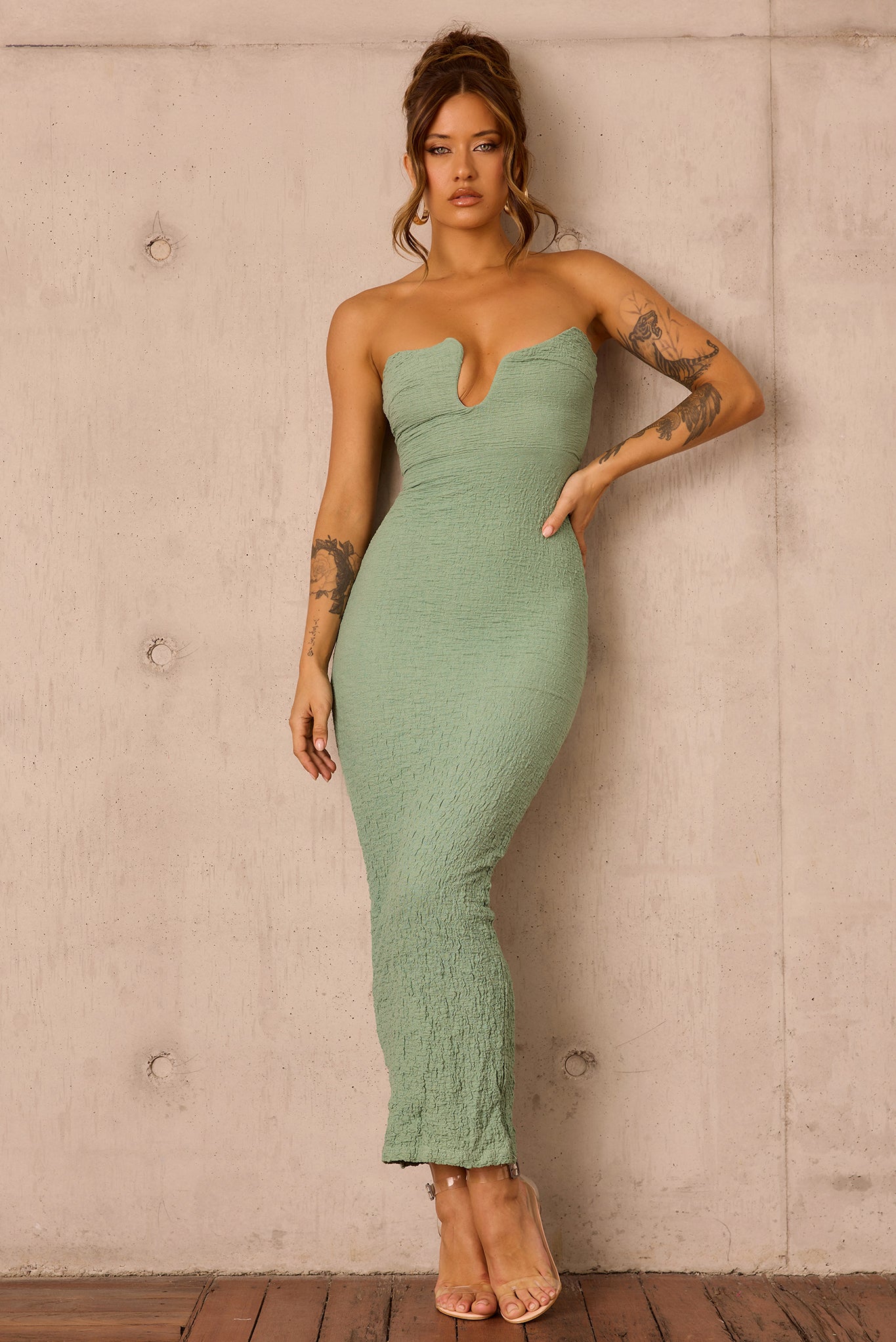 Saya Midi Dress - Sage