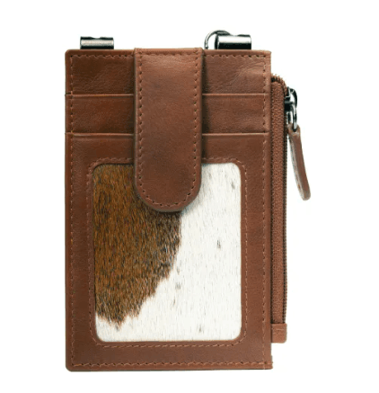 Sidekick V2 Toffee Hair-On Genuine Leather Security Wallet 1070H-TOF