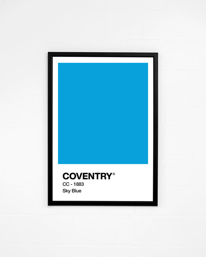 ART OF Coventry Sky Blue Framed Print | Football Wall Art