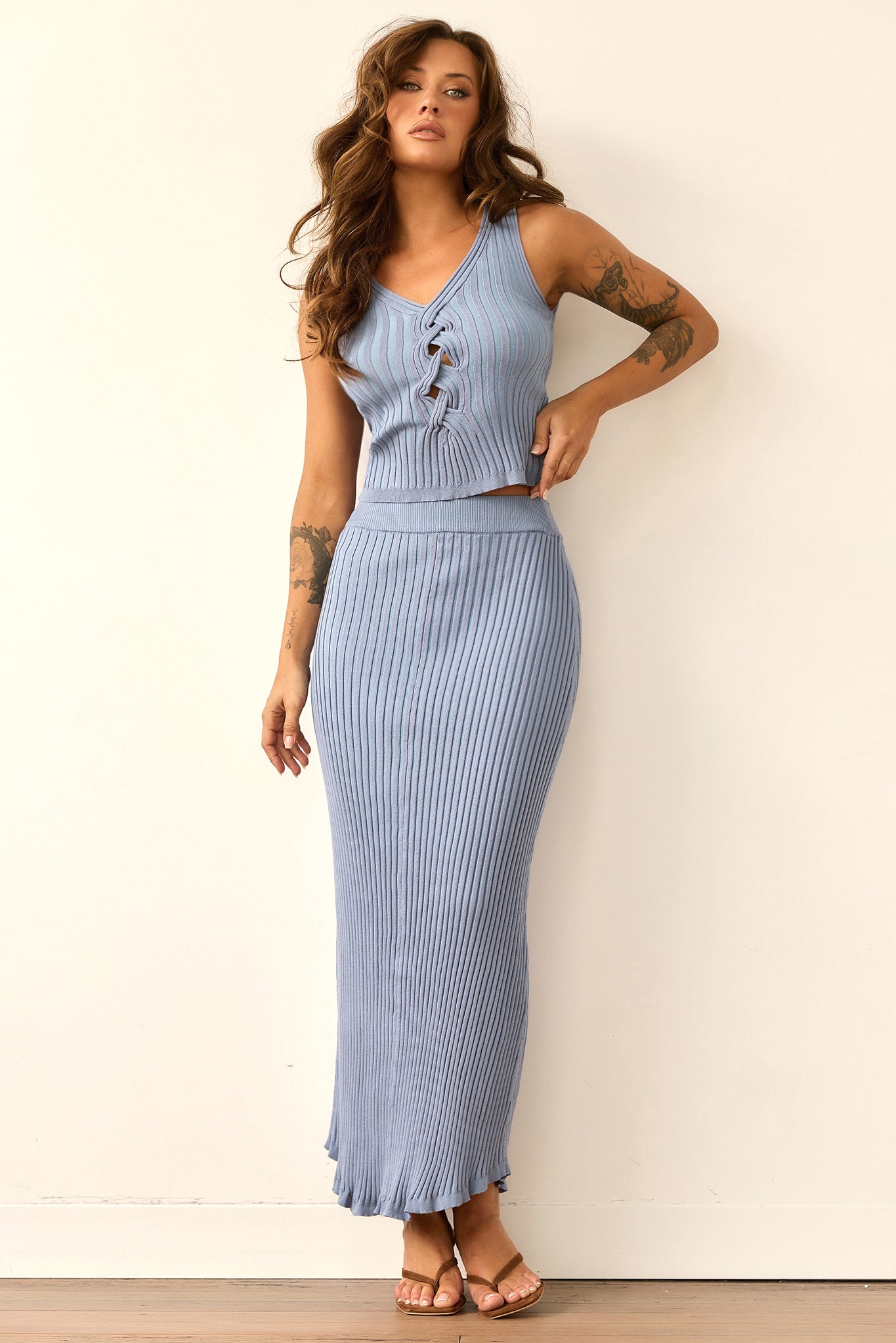 Soft Form Knit Top - Blue