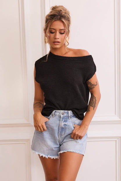 Soul Searching Denim Shorts - Washed Blue