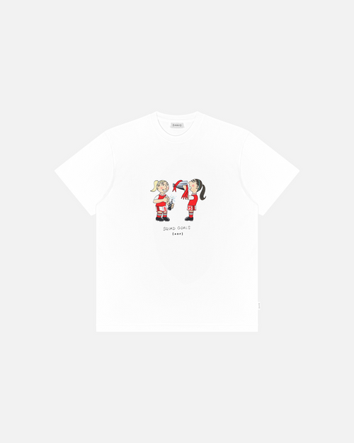 ART OF Squad Goals Tee | White Graphic Women's Football T-shirt