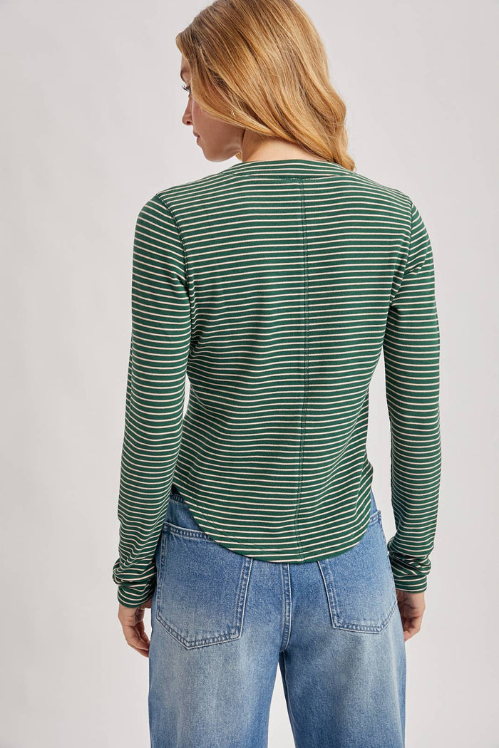Striped Knit Long Sleeve