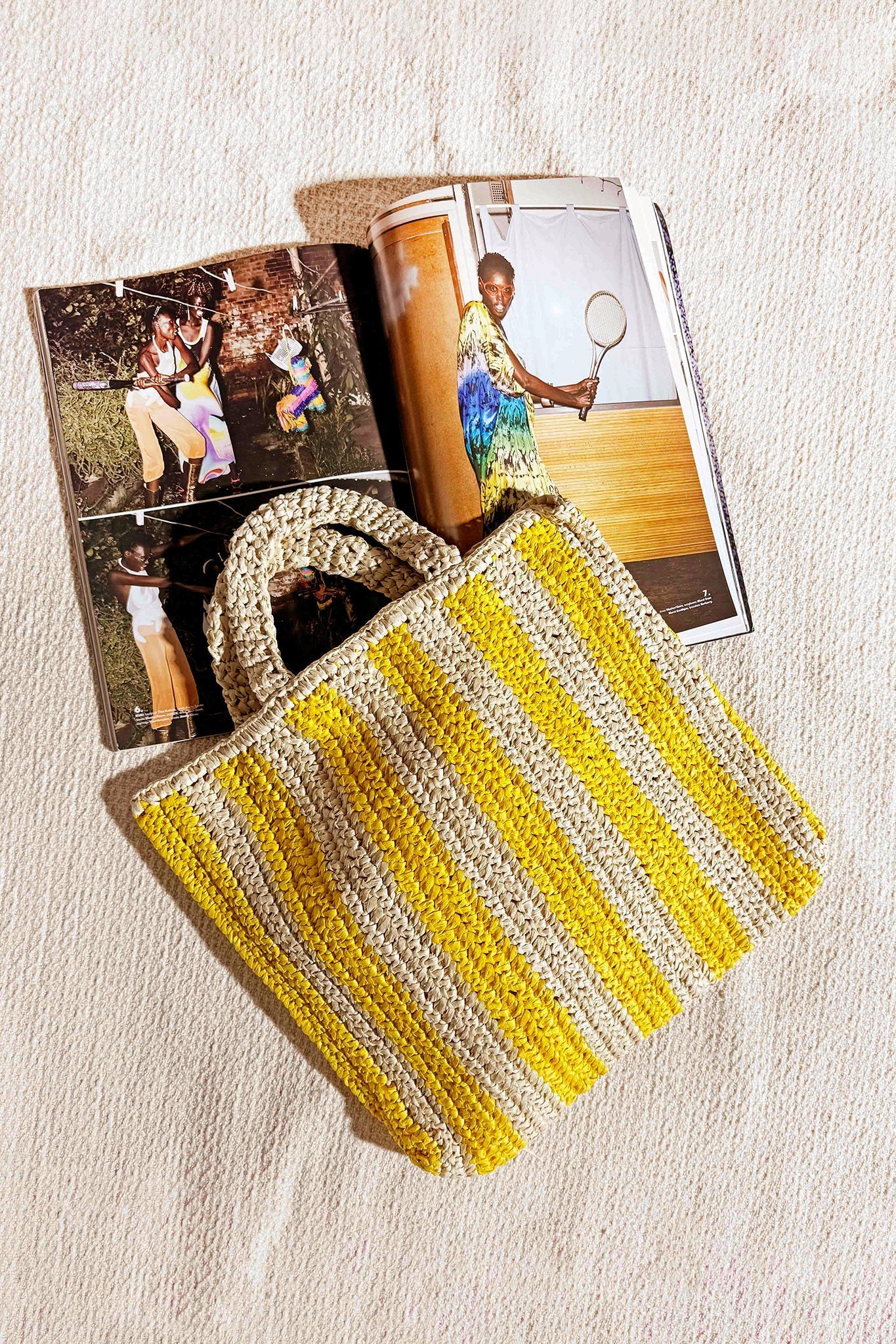 Sunlit Voyage Tote Bag - Lemon