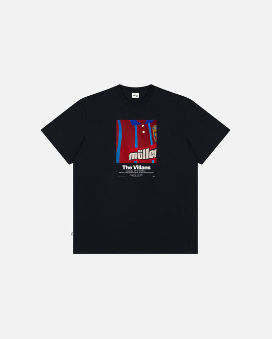 ART OF The Villans 93-95 Tee | AVFC Black Graphic Football T-shirt