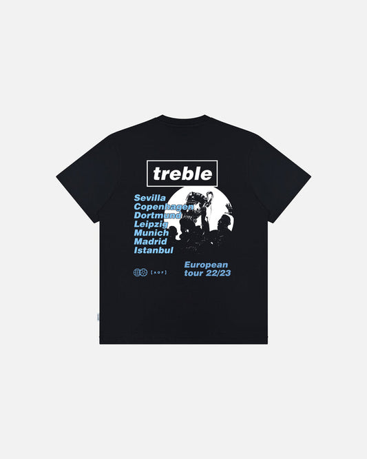 ART OF Treble European Tour Tee | MCFC Black Graphic Football T-shirt