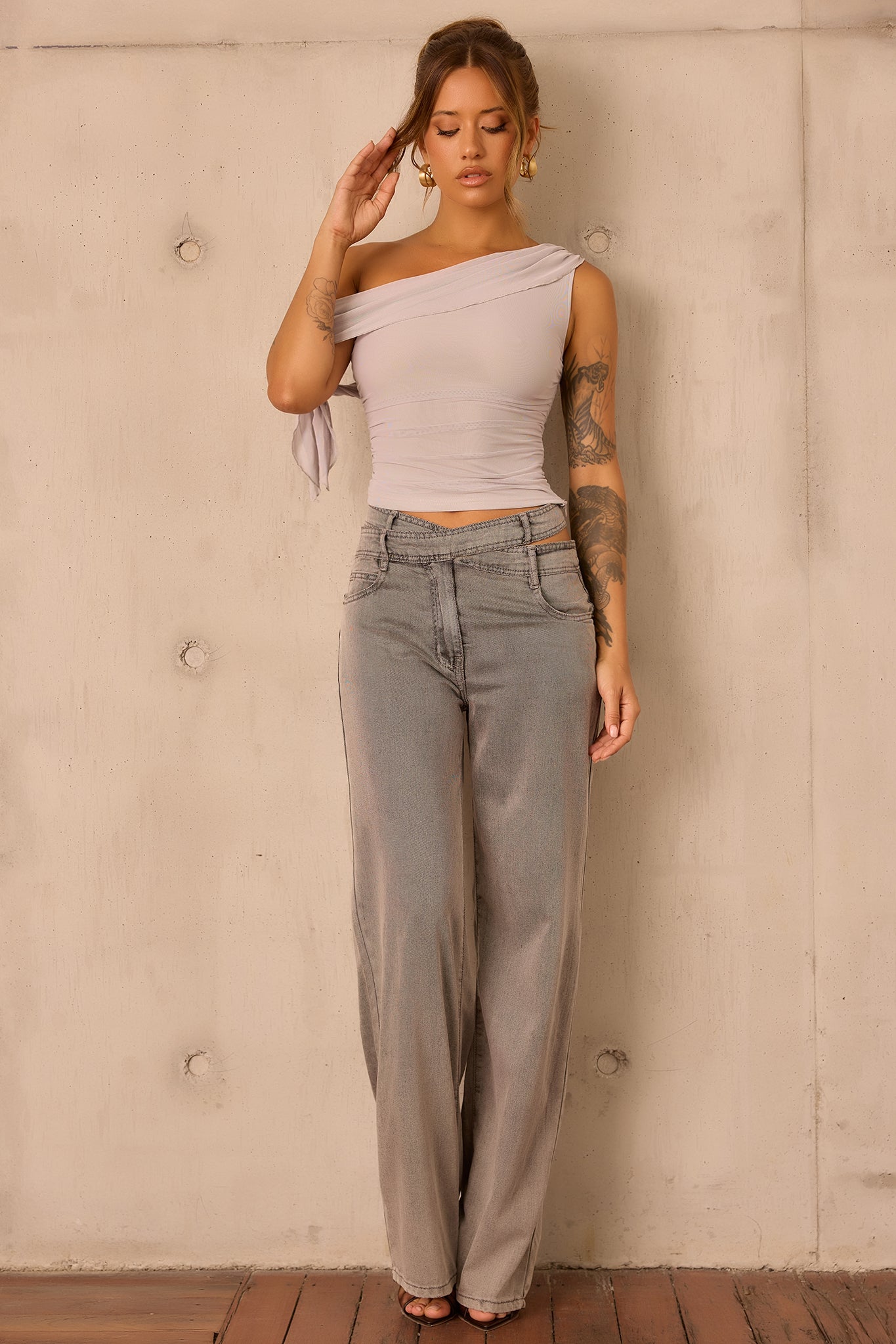 Urban Ease Denim Jeans - Ash