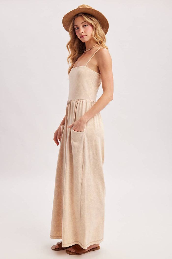 WASHED WIDE LEG JUMPSUIT