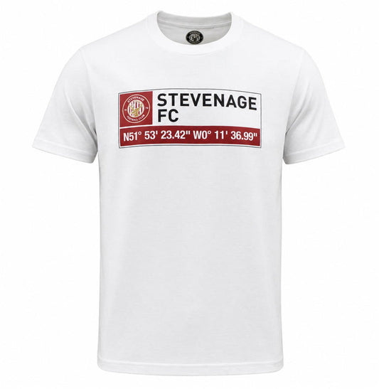 White Stevenage FC T-Shirt