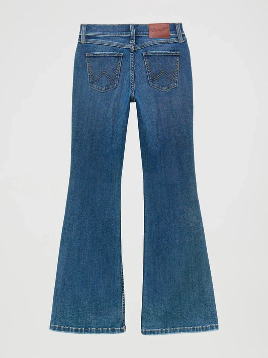 Wrangler Girl's Bespoke Lily Medium Wash Flare Jean 112371943