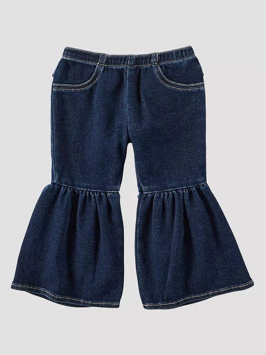 Wrangler Girl's Toddler Denim Ruffle Leg Flare Jean 112321494