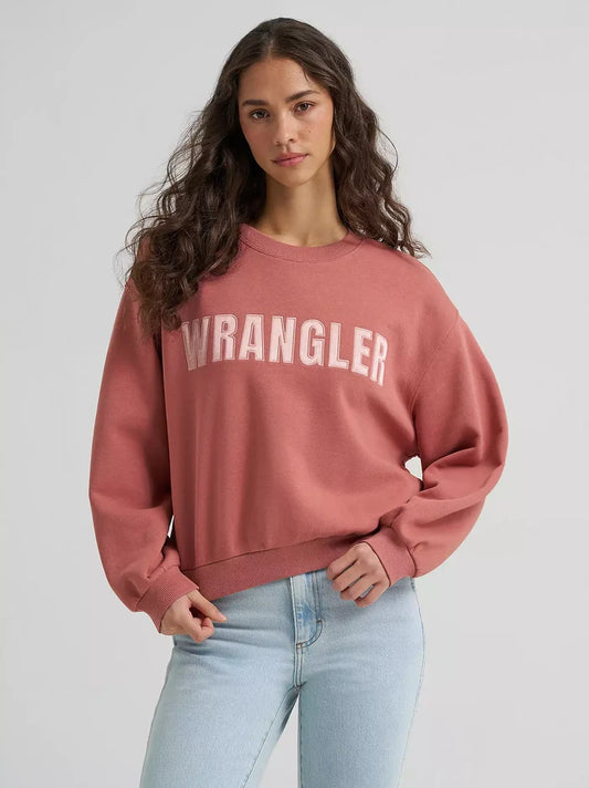 Wrangler Women's Canyon Withered Rose Embroidered Logo Sweatshirt 112380254