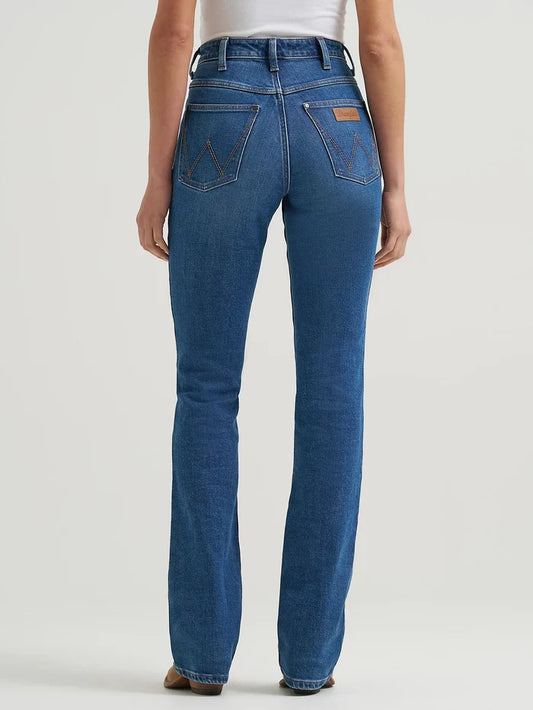 Wrangler Women's Lillian Dark Wash High-Rise Rodeo Boot Cut Riding Jeans 112367607