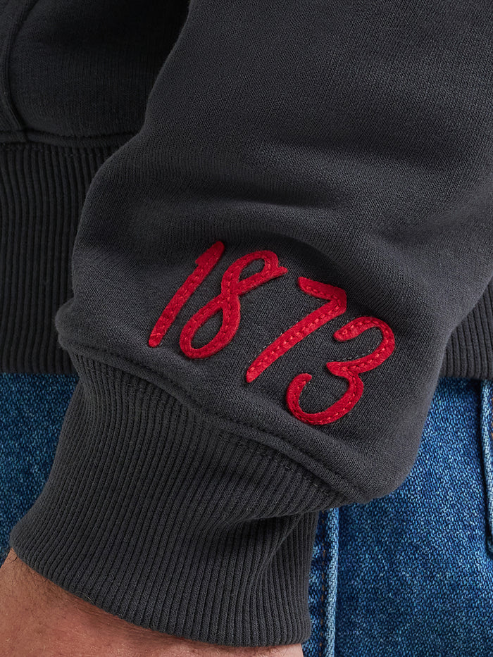 Wrangler x Coors2.0 Unisex Black 'Jeans Beer Music' Embroidered Logo Hoodie 112383039