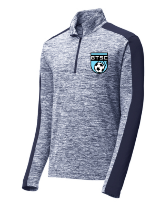 YST397-Sport-Tek® PosiCharge® Electric Heather Colorblock 1/4-Zip Pullover-YOUTH- GTSC